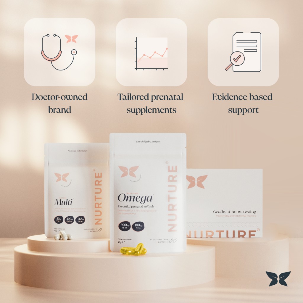 Amazon PDP PT08 — brand mission copy with mum and newborn lifestyle photography